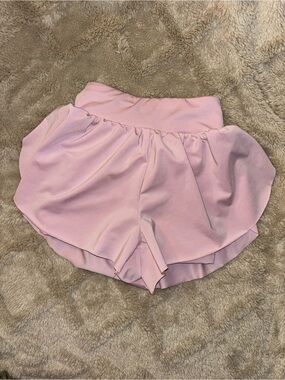 Toddler Pink Athletic Ruffle Shorts